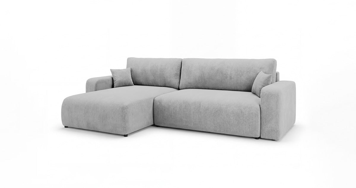 Designer Sofa Noma mit Schlaf- und Klappfunktion in Cord