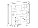Designer Vitrine/Kommode Layla 108 cm