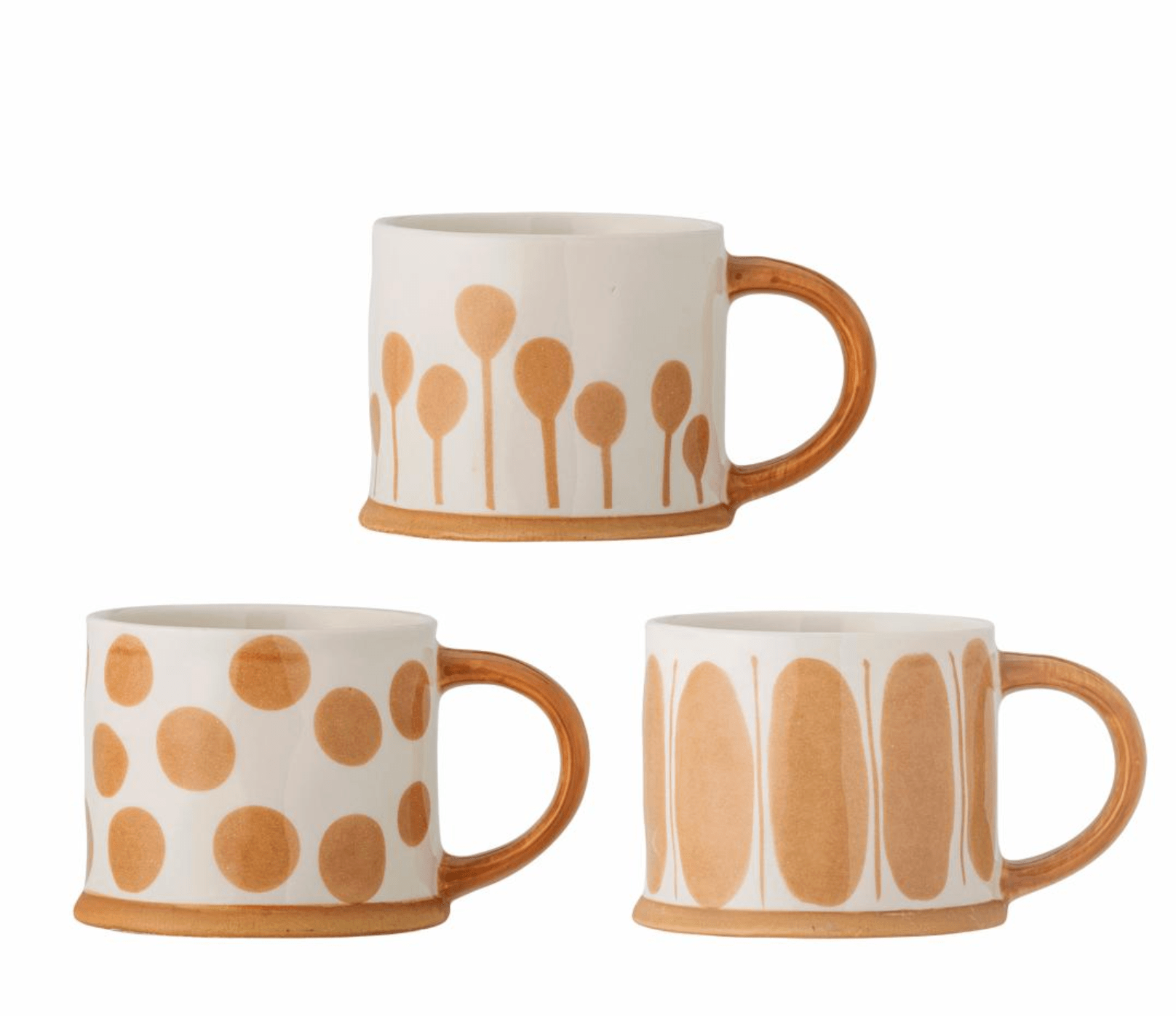 Becher Véla - aus Steingut gefertigt / 3er Set