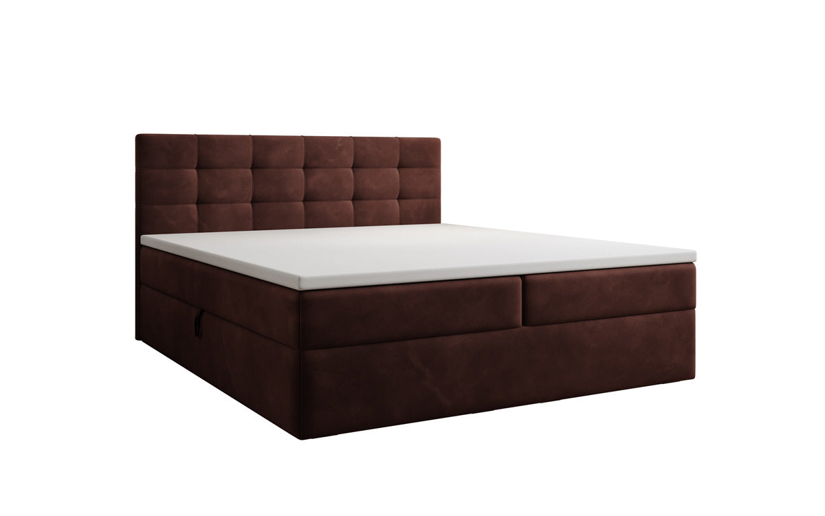 Boxspringbett Lux Samt mit Stauraum