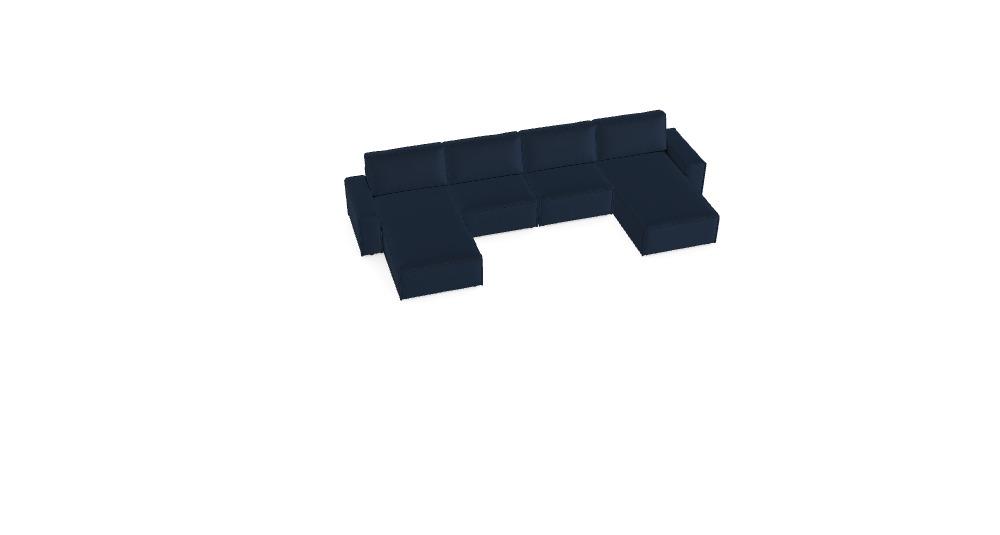 Modulares Sofa Domo - Konfiguriertes Sofa Ref: BMV2ML