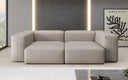 Designer 2 Sitzer Sofa Snug in Echtleder