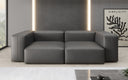 Designer 2 Sitzer Sofa Snug in Echtleder