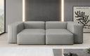 Designer 2 Sitzer Sofa Snug in Echtleder