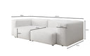 Designer 2 Sitzer Sofa Snug in Echtleder