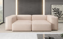 Designer 2 Sitzer Sofa Snug in Echtleder
