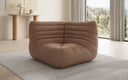 Designer Eckmodul Sofa-Sessel Calmo in Echtleder