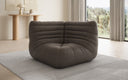 Designer Eckmodul Sofa-Sessel Calmo in Echtleder