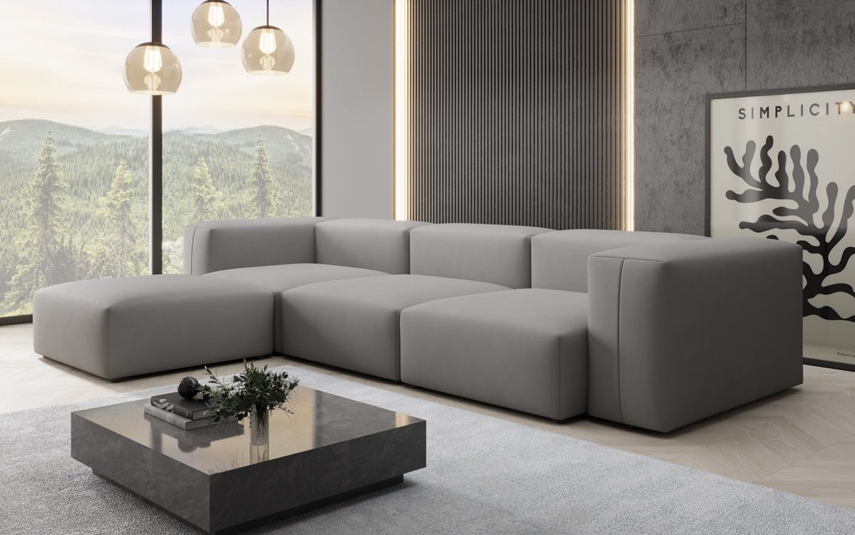Designer Ecksofa Snug in Stoff