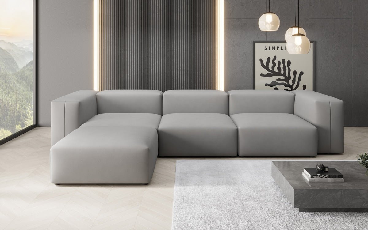 Designer Ecksofa Snug in Stoff