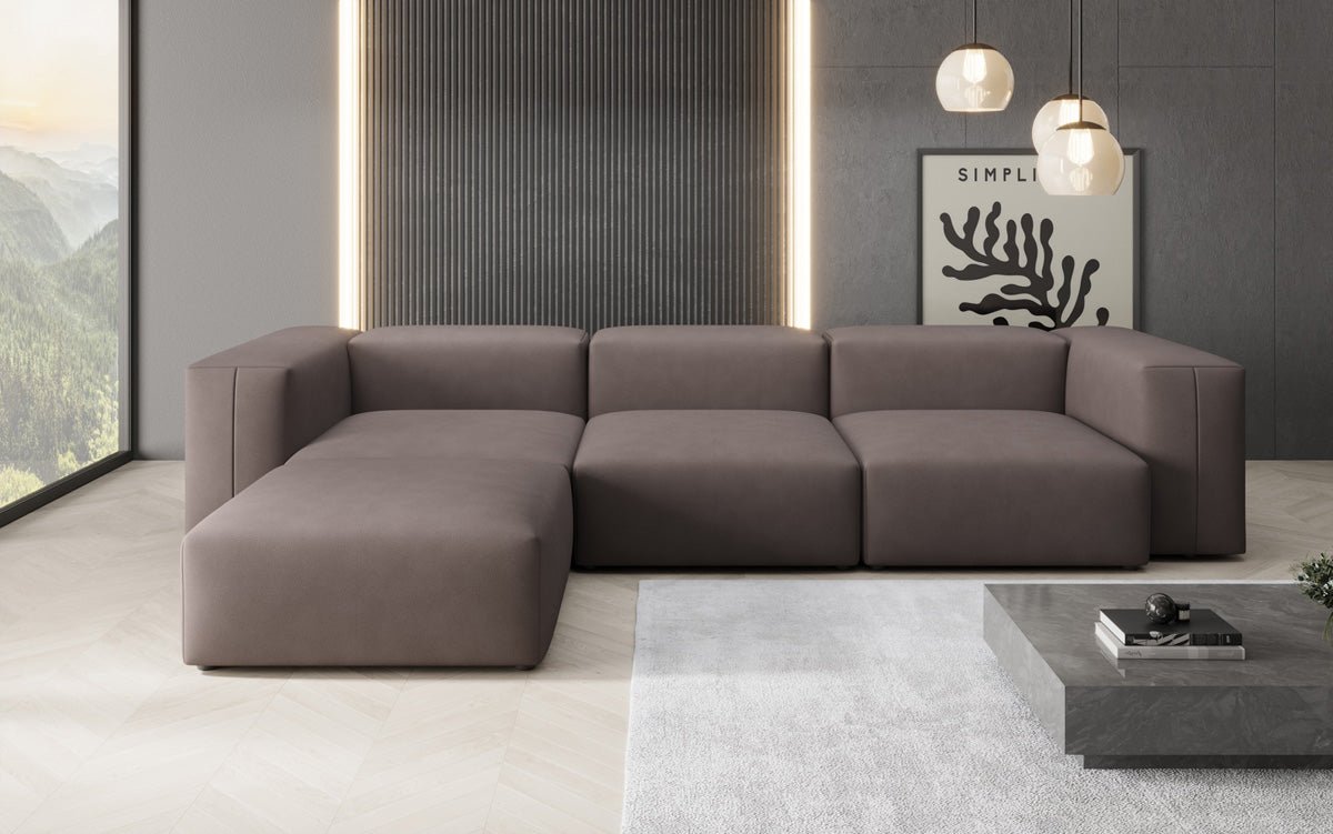 Designer Ecksofa Snug in Stoff