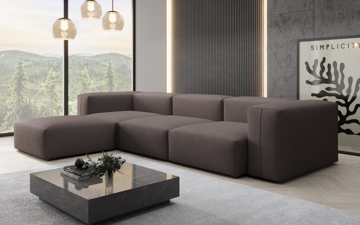 Designer Ecksofa Snug in Stoff