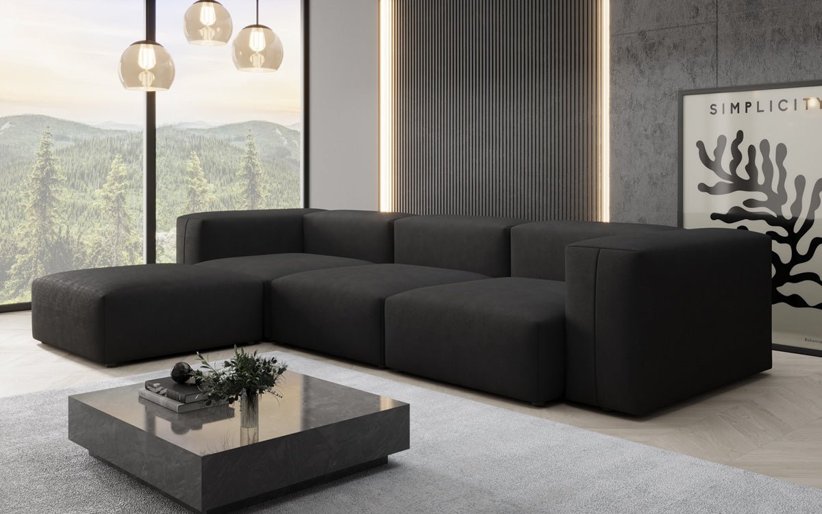 Designer Ecksofa Snug in Stoff