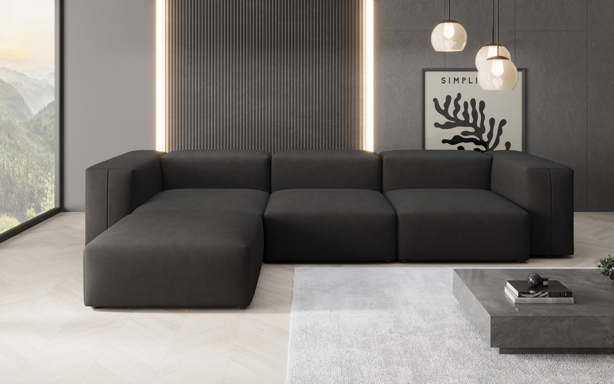 Designer Ecksofa Snug in Stoff