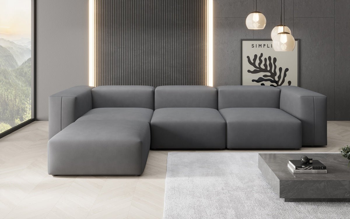 Designer Ecksofa Snug in Stoff