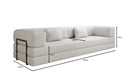 Designer Sofa Lazy 3 Sitzer XXL in Bouclé