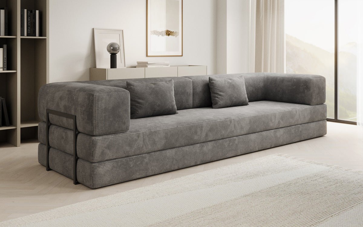 Designer Sofa Lazy 3 Sitzer XXL in Cord