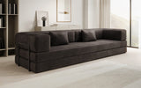 Designer Sofa Lazy 3 Sitzer XXL in Samt