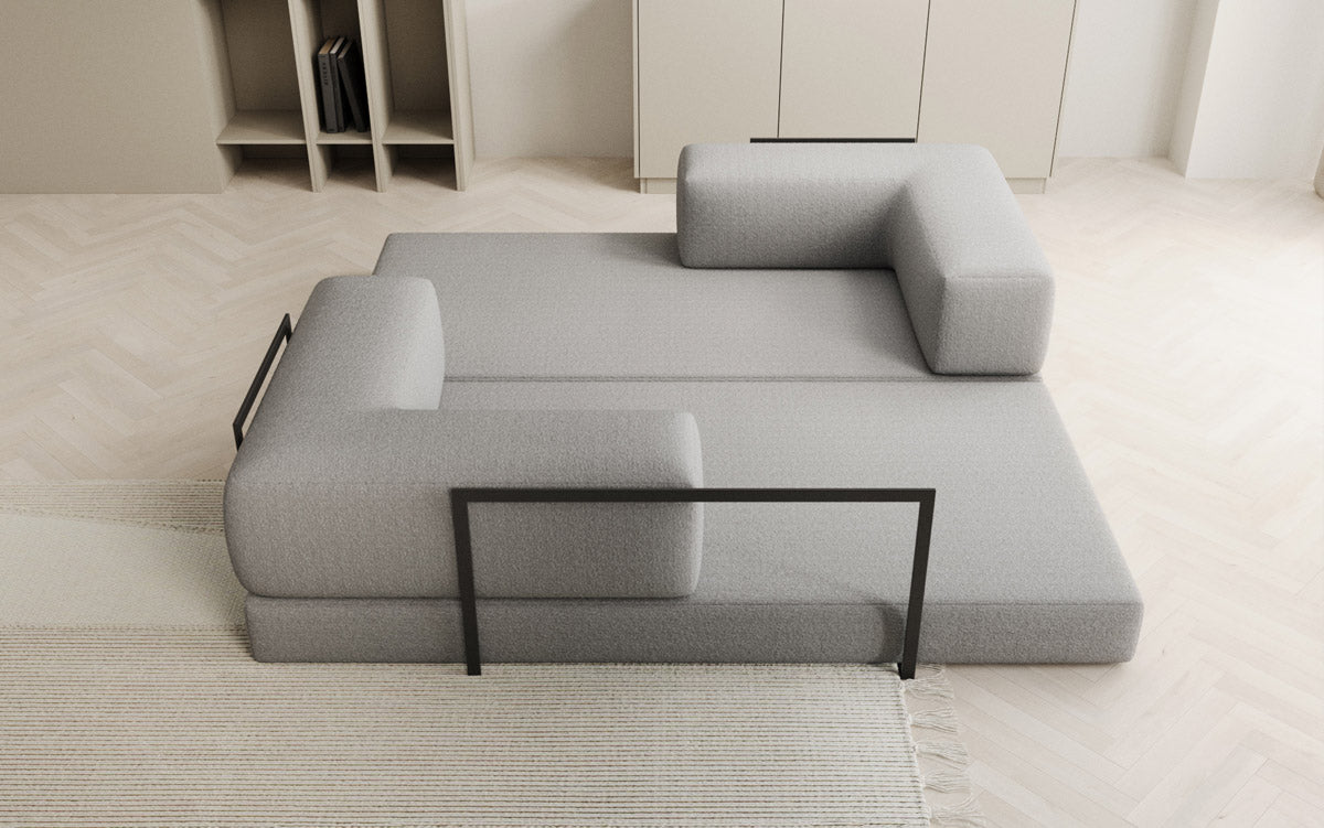 Designer Sofa Lazy 3 Sitzer in Bouclé