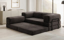 Designer Sofa Lazy L Mini in Samt