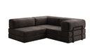 Designer Sofa Lazy L Mini in Samt