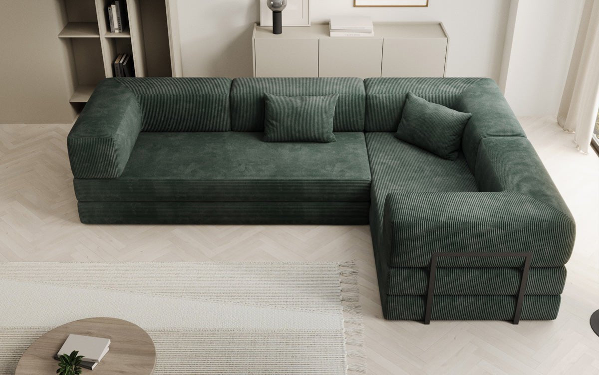 Designer Sofa Lazy L geschlossen in Cord