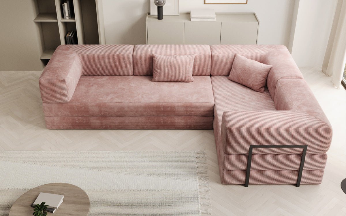 Designer Sofa Lazy L geschlossen in Cord