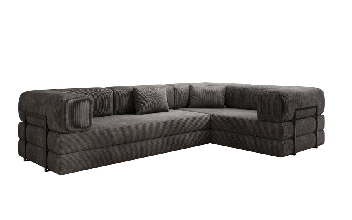 Designer Sofa Lazy L geschlossen in Cord