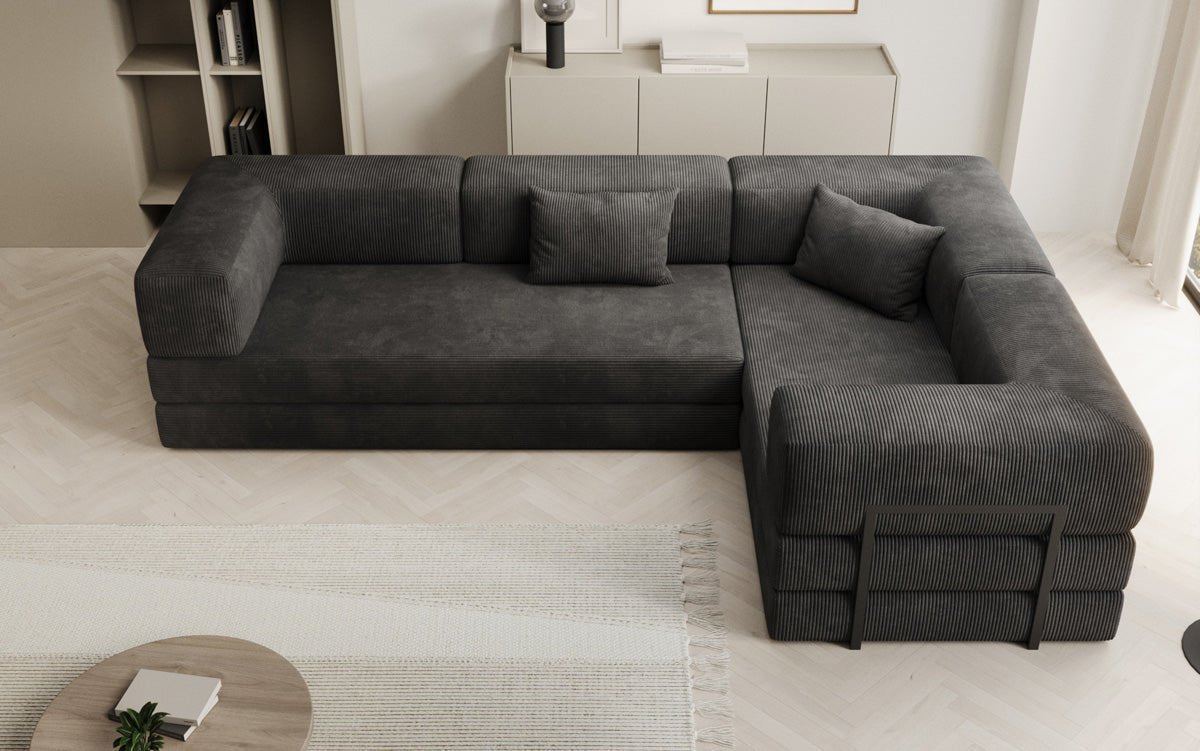 Designer Sofa Lazy L geschlossen in Cord