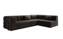 Designer Sofa Lazy L in Samt