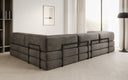 Designer Sofa Lazy L in Samt