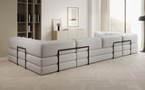 Designer Sofa Lazy U in Bouclé