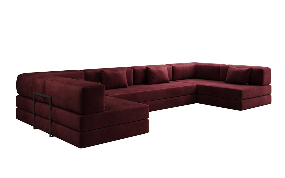 Designer Sofa Lazy U in Samt