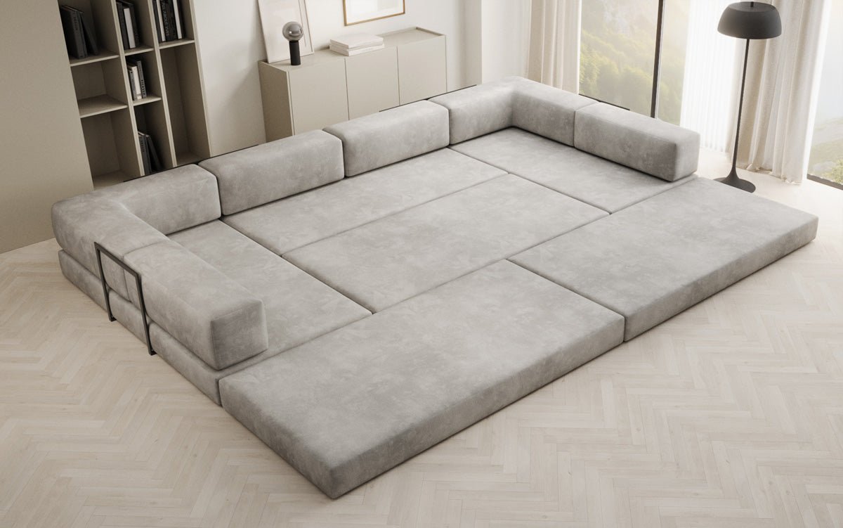 Designer Sofa Lazy U in Samt