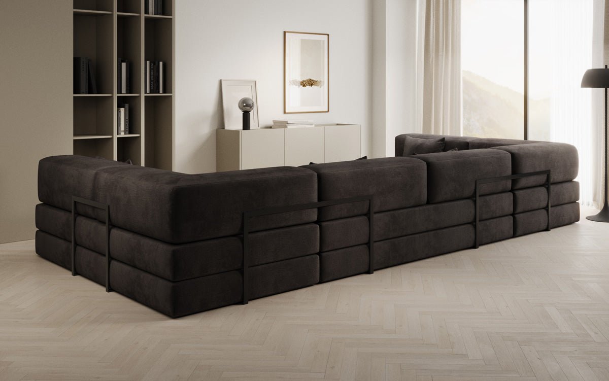 Designer Sofa Lazy U in Samt