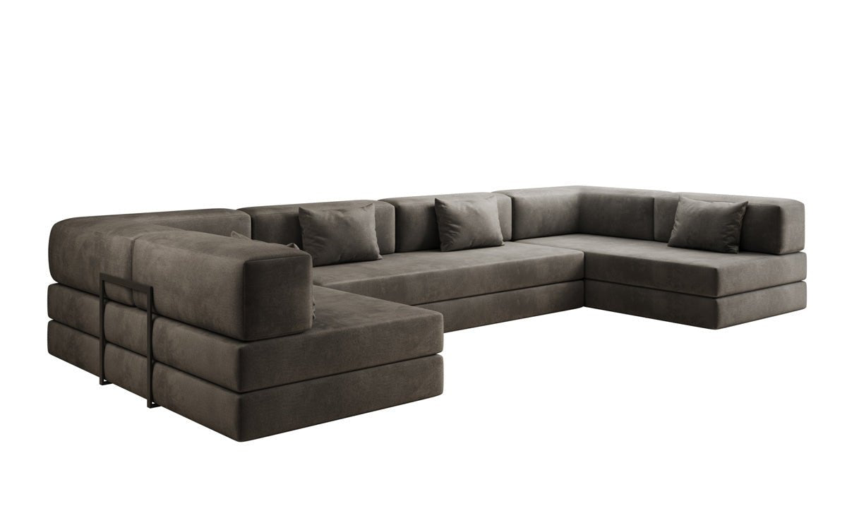 Designer Sofa Lazy U in Samt