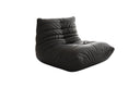 Designer Sofa-Sessel Calmo in Echtleder