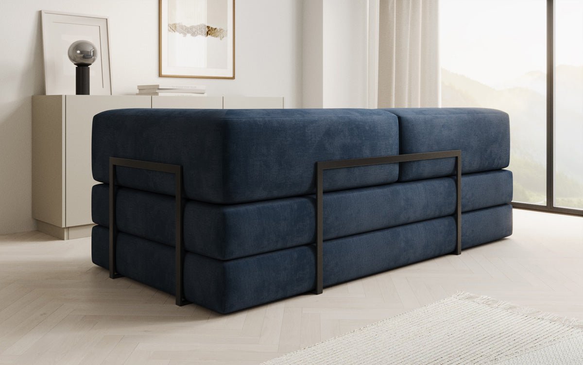 Designer Sofa/Chaise Longue Lazy in Samt