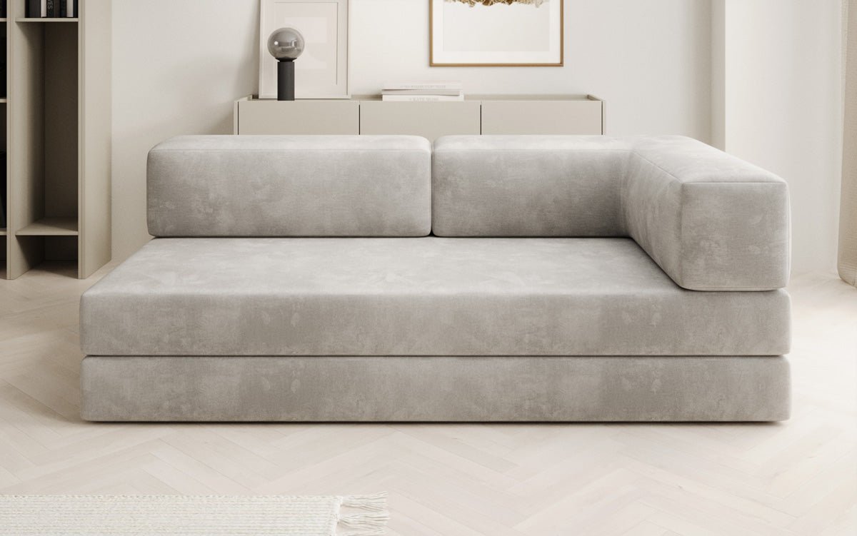 Designer Sofa/Chaise Longue Lazy in Samt