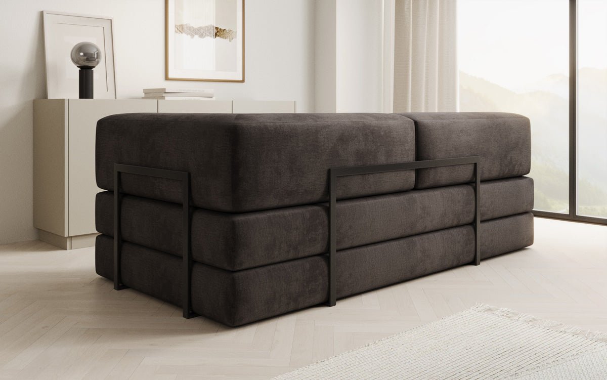 Designer Sofa/Chaise Longue Lazy in Samt