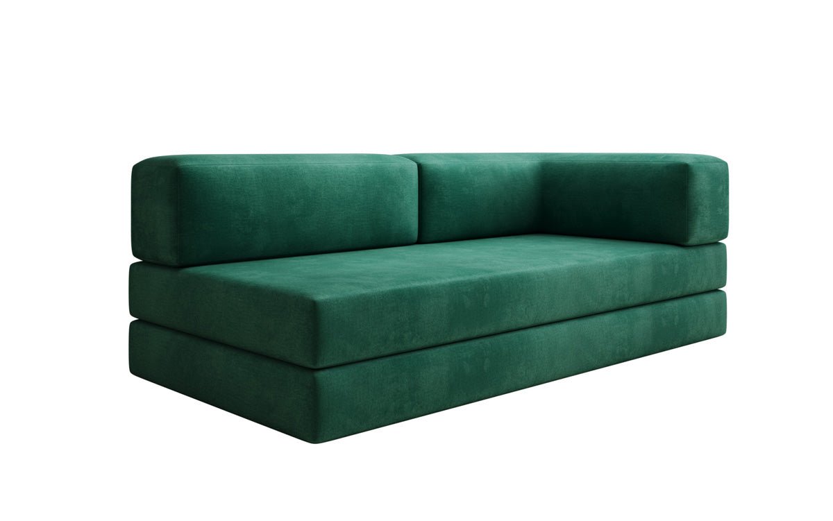 Designer Sofa/Chaise Longue Lazy in Samt