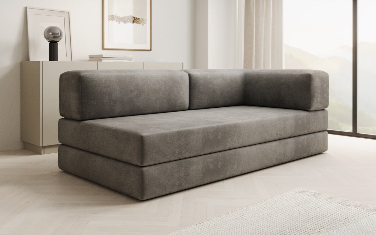 Designer Sofa/Chaise Longue Lazy in Samt