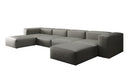Designer U Sofa Snug in Echtleder