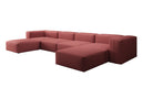 Designer U Sofa Snug in Stoff