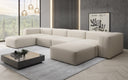 Designer U Sofa Snug in Stoff