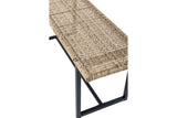 Garten-Bank Selaro – Polyrattan-Sitz in natürlichem Farbton