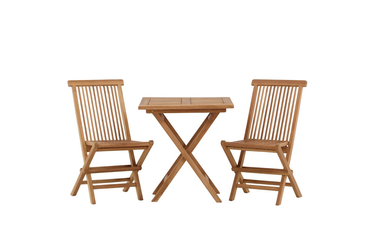 Garten Cafegruppe Americano – 3-teiliges Gartenmöbel-Set aus Teakholz