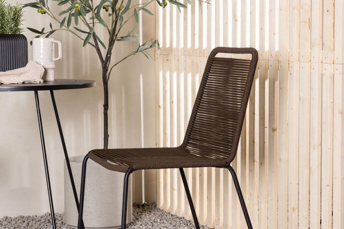 Garten Cafegruppe Brooklyn – 3-teiliges Gartenmöbel-Set mit braunen Stühlen