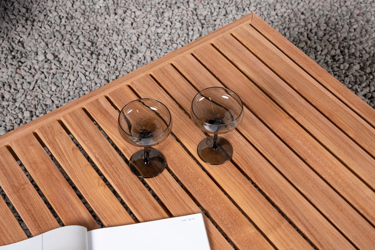 Garten Couchtisch Albania - Aus Teakholz in Natur-Optik