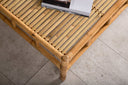 Garten Couchtisch Zypern - Aus Rattan und Bambus in Natur-Optik